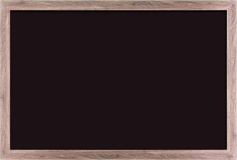 U Brands Magnetic Chalkboard, 36" x 48", Rustic Wood Frame, image