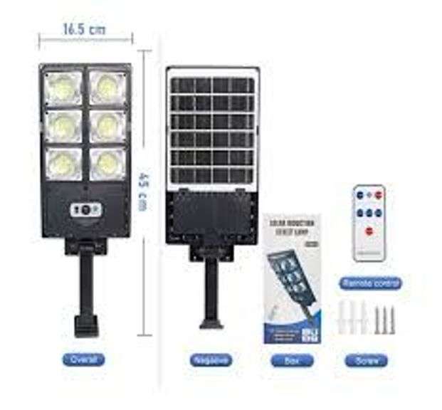 Solar Lights, 10000LM Solar Parking Lot Lights Outdoor 720LE image