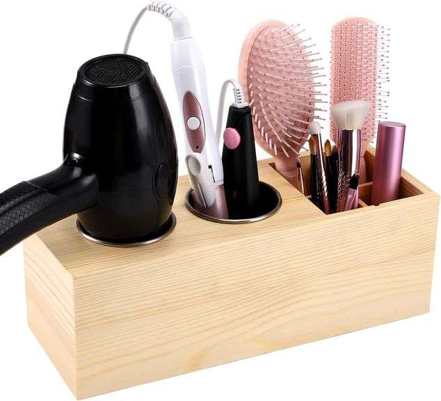 Hair Dryer Countertop Holder, Hair Tool Organizer Wall Mount image