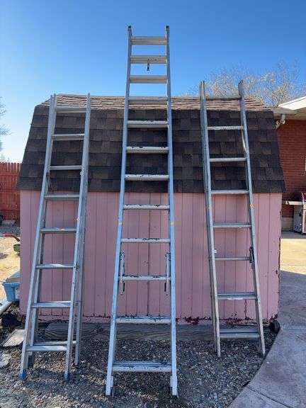 Werner 21-24ft heavy duty extension ladder image