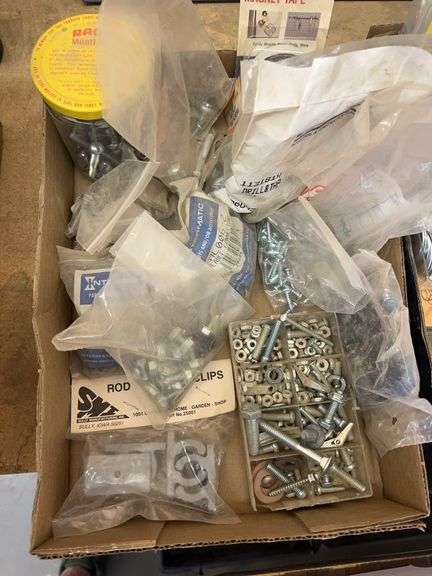 Assorted nuts and bolts. image