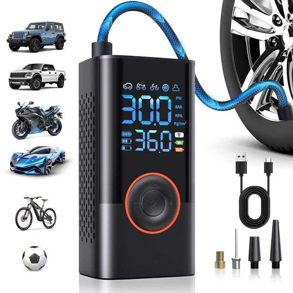 QYQBOON Portable Tire Inflator 1.1 lbs image