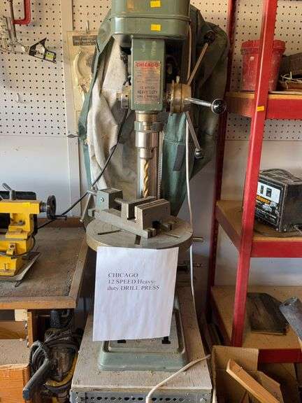 Consignment: Chicago machinery 12 speed heavy duty drill press image