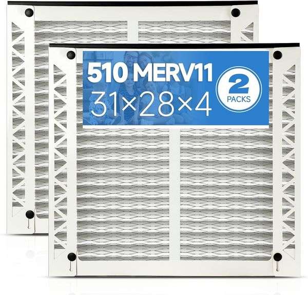31x28x4 Air Filter 510 MERV 11 (2-Pack) Compatible with Apri image
