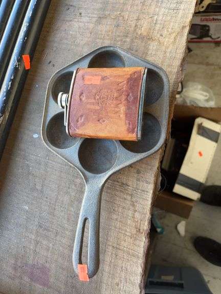 Cast iron pan with flask and melody harp image