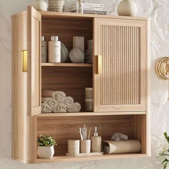INNOD Natural Oak Medicine Cabinet image