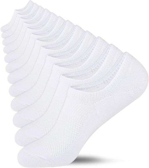 Heatuff No Show Socks Womens Cotton Low Cut Non Slip Casual image
