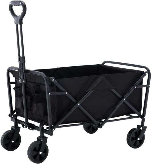 Heavy-Duty Collapsible Folding Wagon - 65L Capacity, 300 lbs image
