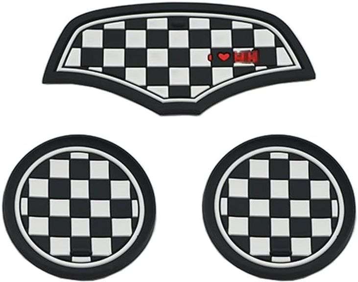 Mini F55 F56 Car Cup Coaster, Set of 3 Anti-Slip Coaster Sto image