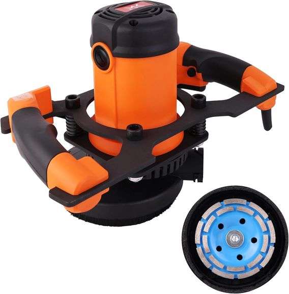 $119 Concrete Grinder, GJ1251, 5" Low-Vibration Concrete Sur image