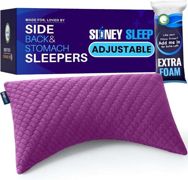Sidney Sleep Pillow for Side and Back Sleepers - Comfort for image
