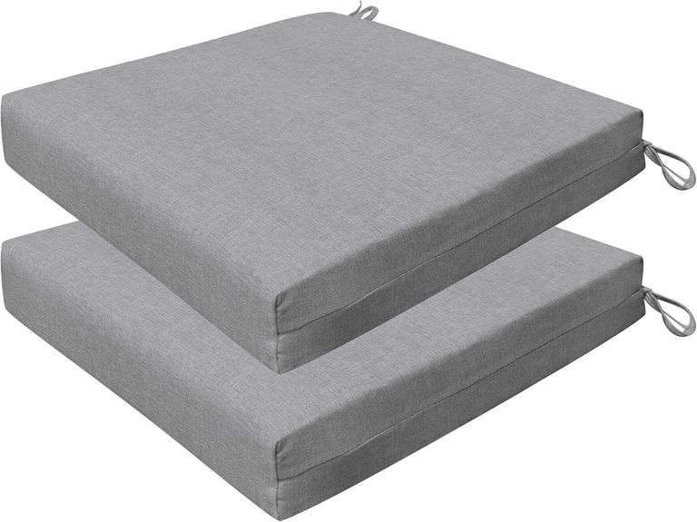 Honeycomb Outdoor Set of 2 Seat Pads, 20 x 20, Textured Soli image