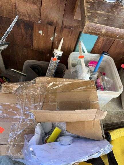 Box of candles an miscellaneous hardware image