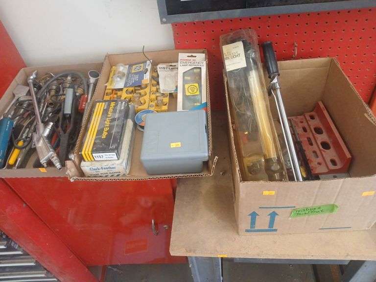 3 Boxes of misc tools image