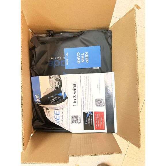 EzyShade Black Car Sunshade - Fits Most Windshields image