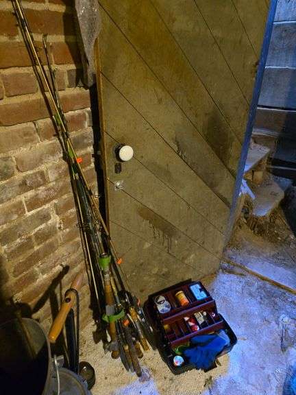 Fishing gear tackle box. image