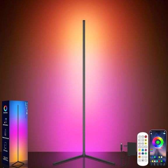 Corner Lamp, Led Floor Lamp, RGB Ambient Lighting, Smart Mod image