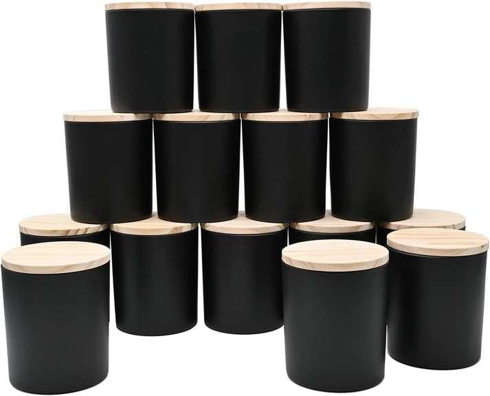 10 OZ Thick Candle Jars for Making Candles 15 Pcs, Empty Jar image