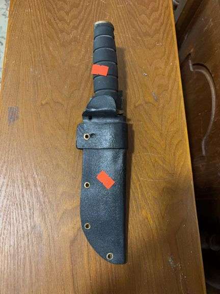 Black Knife with sheath image