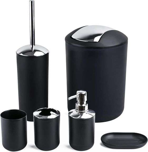 Papillon 6-Piece Bathroom Accessories Set, Toothbrush Holder image