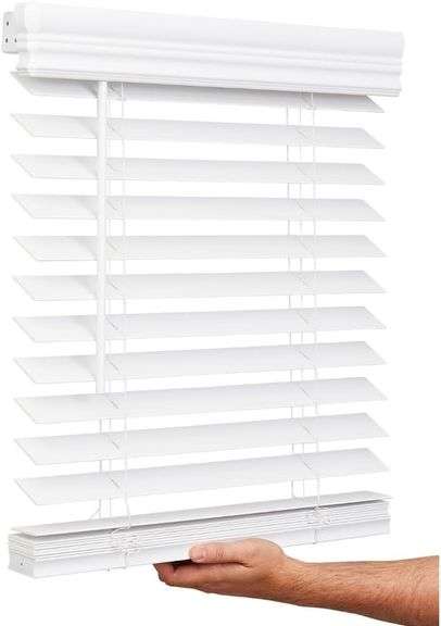 $121 Lotus & Windoware Cordless, 2 Inch Faux Wood Blind, 48" image