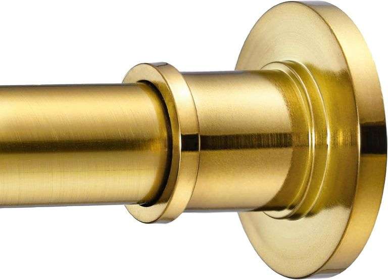 BRIOFOX Industrial Shower Curtain Rod - Rustproof Non-Slip 4 image