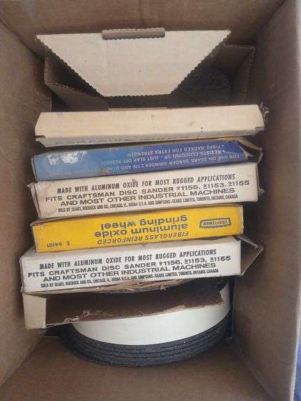 Box of grinding wheels image