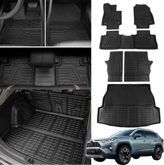 $120 Floor Mats Compatible with 2019-2025 Toyota Rav4 Cargo image