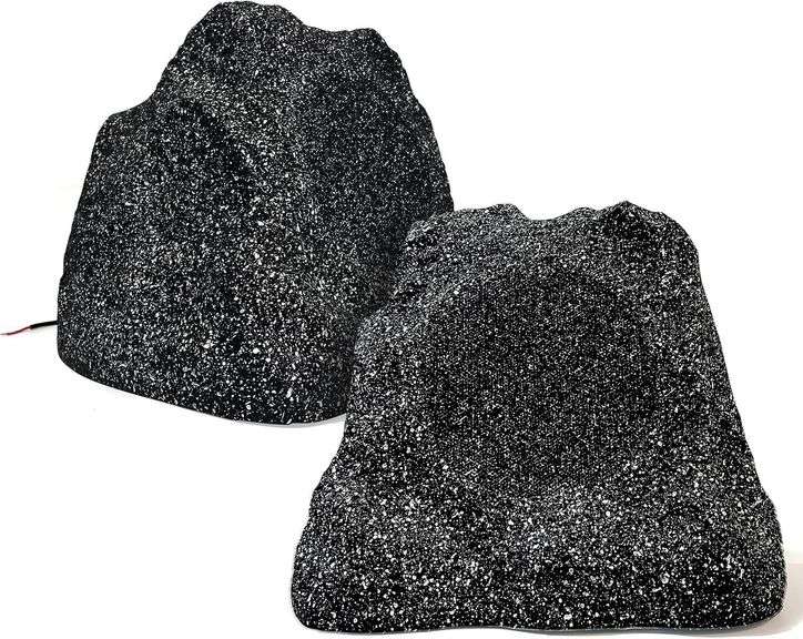 $140 STUDIOFINIX Outdoor Rock Speakers Waterproof, 600 Watt image