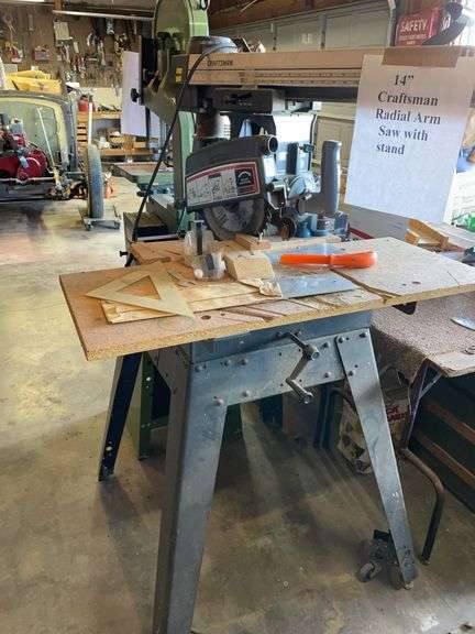 Consignment: 14 inch Craftsman radial arm, saw with stand image