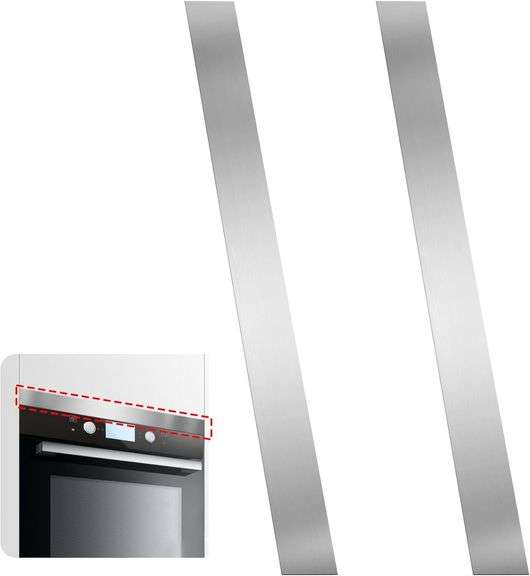 2 Pcs 304 Stainless Steel Sheet Gap Filler, 3" W x 30" L Tri image