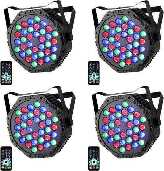 Par Lights 36LED 9 Modes RGB Stage Lights, DJ LED Party - wi image