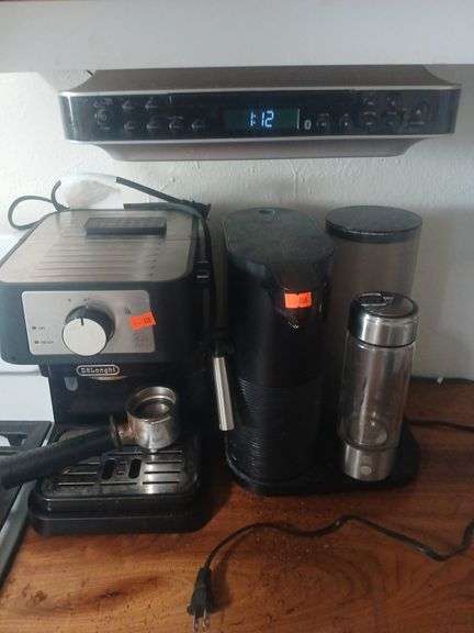 Delongi coffee maker and I live Bluetooth exhaust fan. image