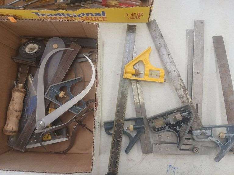 Box of angle/levels. image