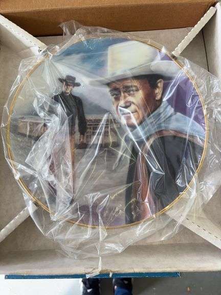 Collectible John Wayne plate image