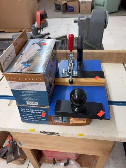 Rockler pipe clamp bench blocks and clamp it kit image