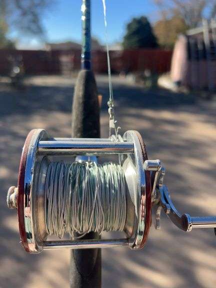 Penn peer fishing reel and rod image
