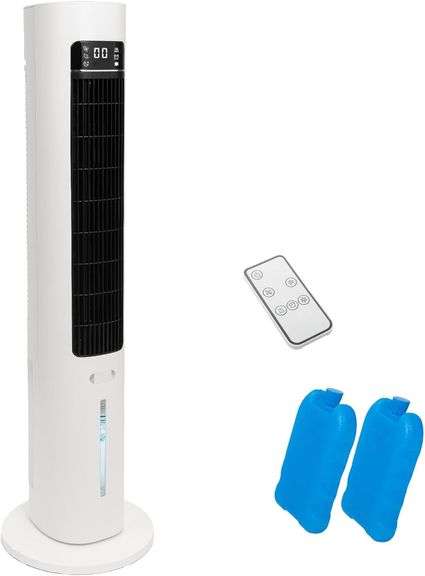 Evaporative Air Cooler 41" with Remote, Tower Fan for Bedroo image