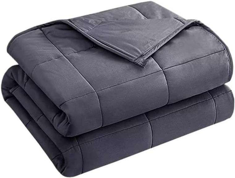 25 lbs weighted blanket Queen Size for Adults (60 x 80 , Gre image