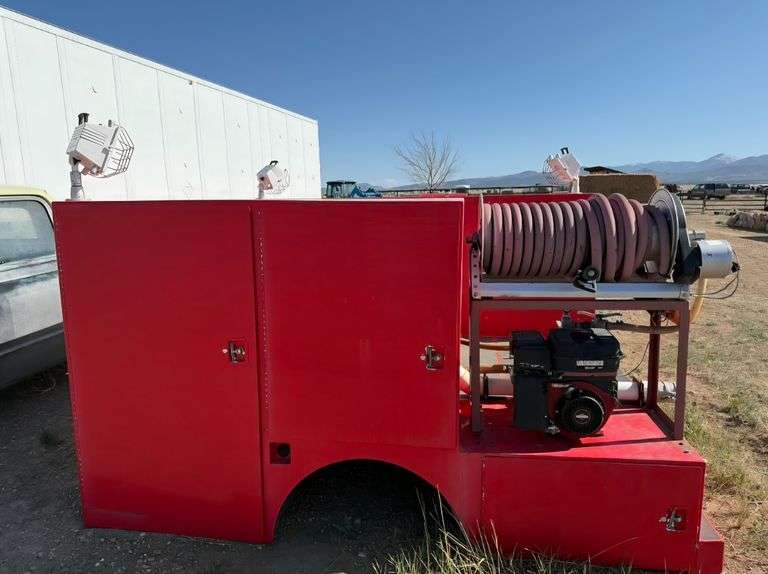 Red Service Truck Bed image