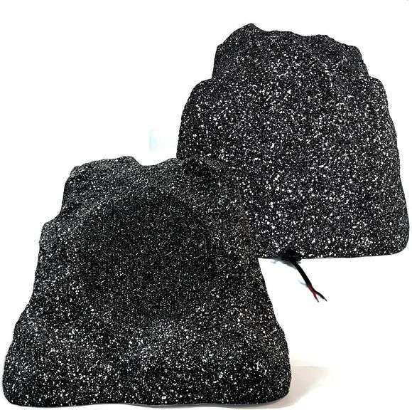 $130 STUDIOFINIX Outdoor Rock Speakers Waterproof, 400 Watt image