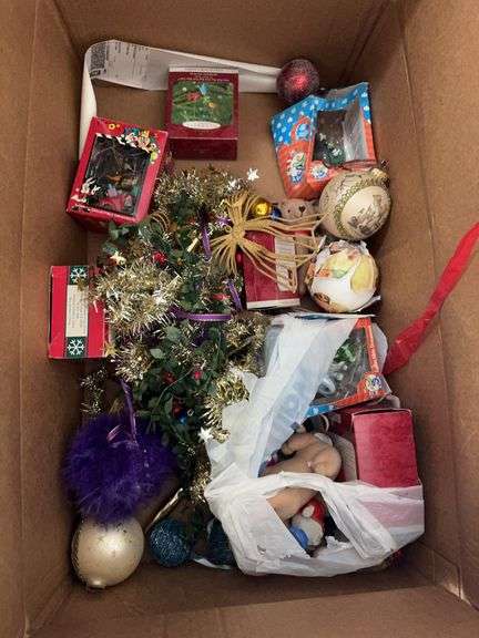 Stack of Christmas decorations image