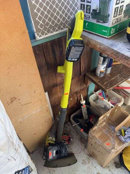 Ryobi weed eater and Sawzall image