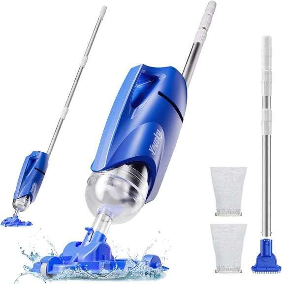 2025 Upgraded Handheld Pool Vacuum Cleaner for Above Ground image