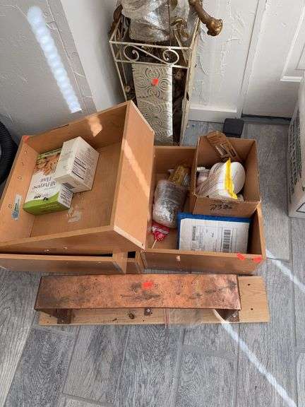 4 cabnet drawers with contents image