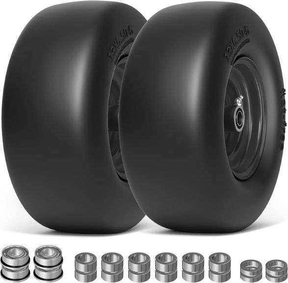 $110 13x6.50-6 Lawn Mower Tires Flat Free, Zero Turn Mower F image