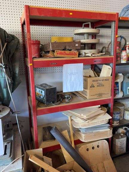 Consignment: 36” wide 5 shelf rack (Comtents. It included) image