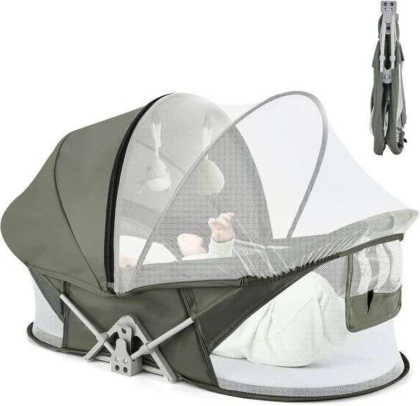 Portable Baby Bassinet Travel Baby Bed, Baby Cribs Travel Po image