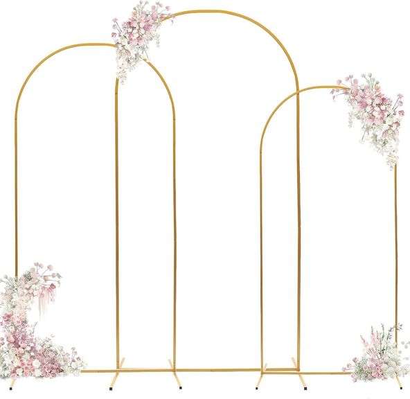Arch Backdrop Stand - 3PCS (7.2ft, 6.6ft, 6ft) Upgraded Meta image