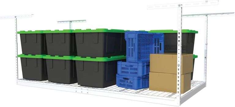 $160 MonsterRax Overhead Garage Storage Rack - 4 x 8 Ceiling image